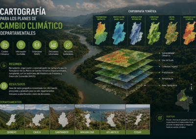 Cartografía para los planes de Cambio Climático Departamentales del Quindío, Cauca, Santander, Magdalena, Atlántico, y Cesar 