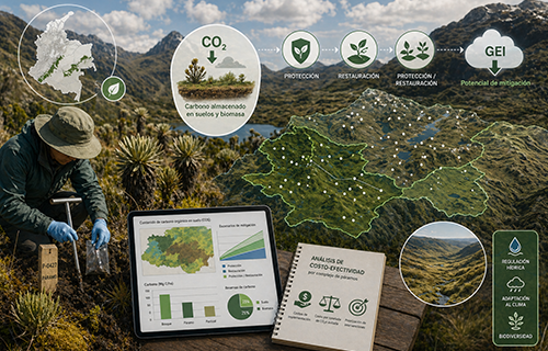 Estimación del Potencial de Mitigación de Cambio Climático y Análisis de Costo-Efectividad en Páramos de Colombia