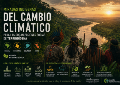 Miradas indígenas del cambio climático para las organizaciones socias de TerrIndígena en Brasil, Colombia, Ecuador y Perú