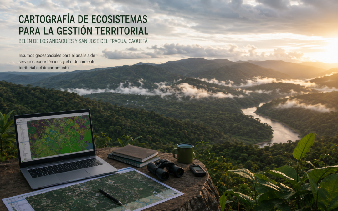 Mapa de cobertura vegetal y ecosistemas para el Caquetá