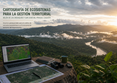 Mapa de cobertura vegetal y ecosistemas para el Caquetá