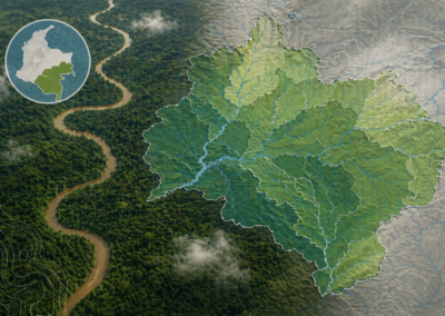 Cuencas hidrográficas en la amazonía colombiana 